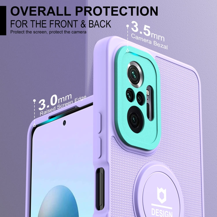 For Xiaomi Redmi Note 10 Pro 4G Small Tail Holder TPU+PC Phone Case