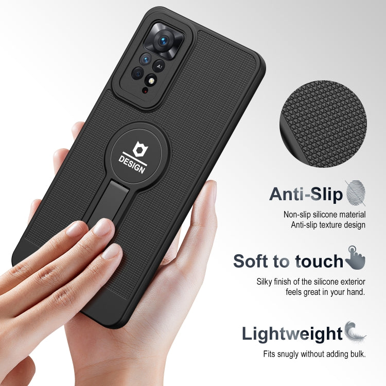 For Xiaomi Redmi Note 11 Pro 2022 4G / 5G Small Tail Holder TPU+PC Phone Case