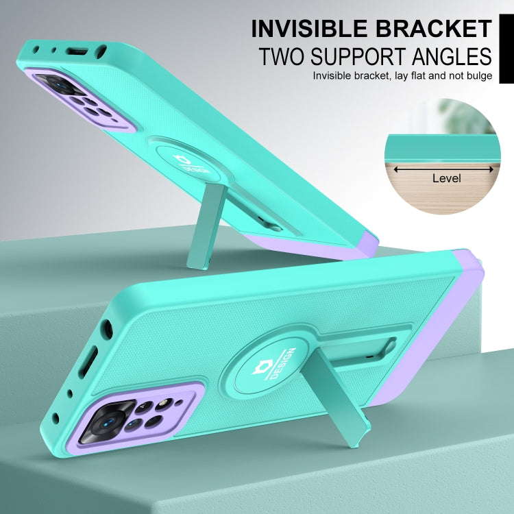 For Xiaomi Redmi Note 11 Pro 2022 4G / 5G Small Tail Holder TPU+PC Phone Case