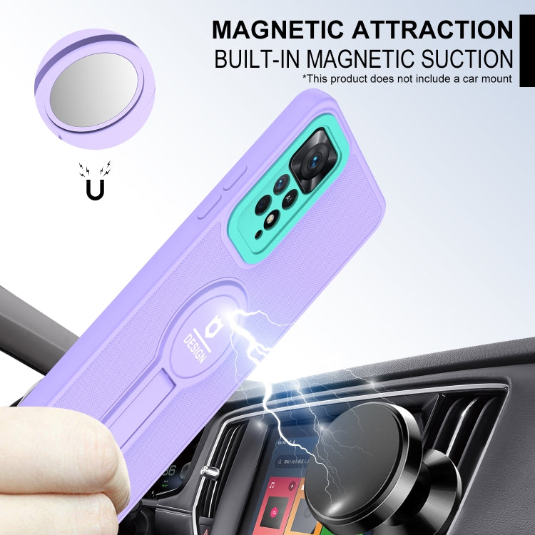 For Xiaomi Redmi Note 11 Pro 2022 4G / 5G Small Tail Holder TPU+PC Phone Case