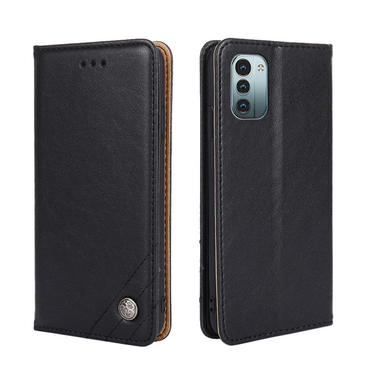 For Nokia G21/G11 Non-Magnetic Retro Texture Flip Leather Phone Case