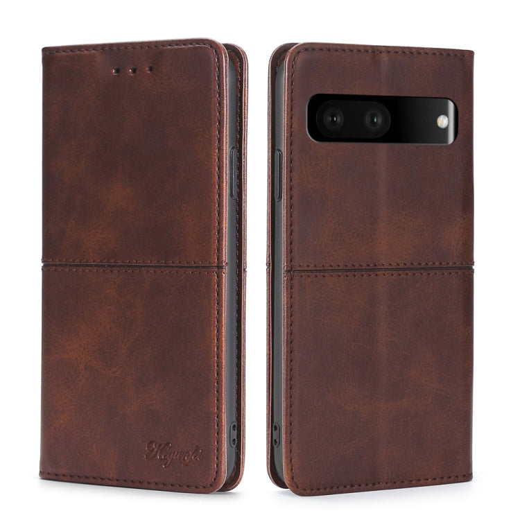 For Google Pixel 7 5G Cow Texture Magnetic Horizontal Flip Leather Phone Case