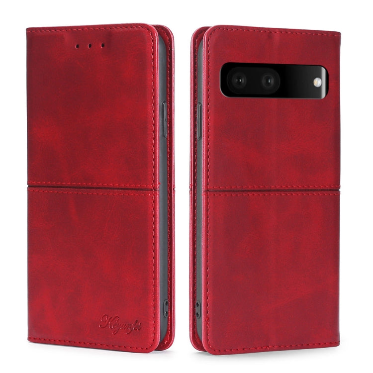 For Google Pixel 7 5G Cow Texture Magnetic Horizontal Flip Leather Phone Case