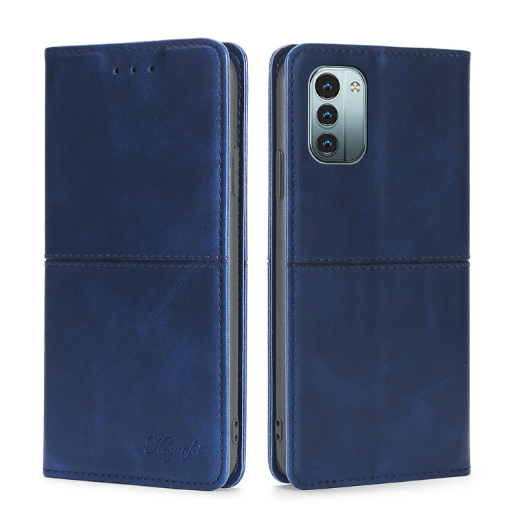 For Nokia G21/G11 Cow Texture Magnetic Horizontal Flip Leather Phone Case