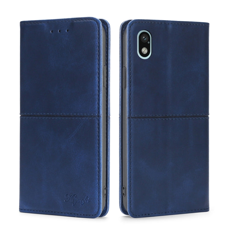 For Sony Xperia ACE III Cow Texture Magnetic Horizontal Flip Leather Phone Case