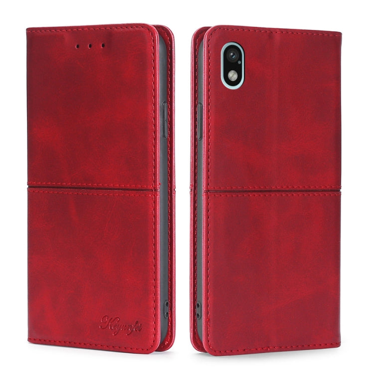 For Sony Xperia ACE III Cow Texture Magnetic Horizontal Flip Leather Phone Case