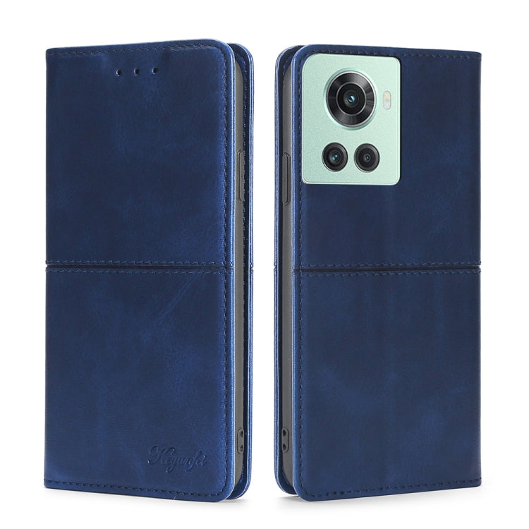 For OnePlus Ace/10R Cow Texture Magnetic Horizontal Flip Leather Phone Case