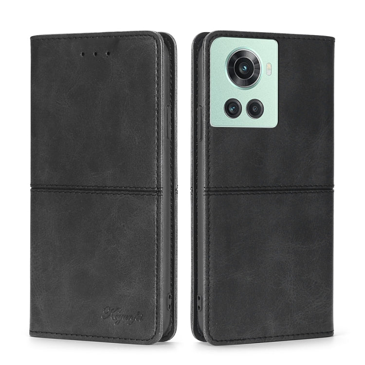 For OnePlus Ace/10R Cow Texture Magnetic Horizontal Flip Leather Phone Case