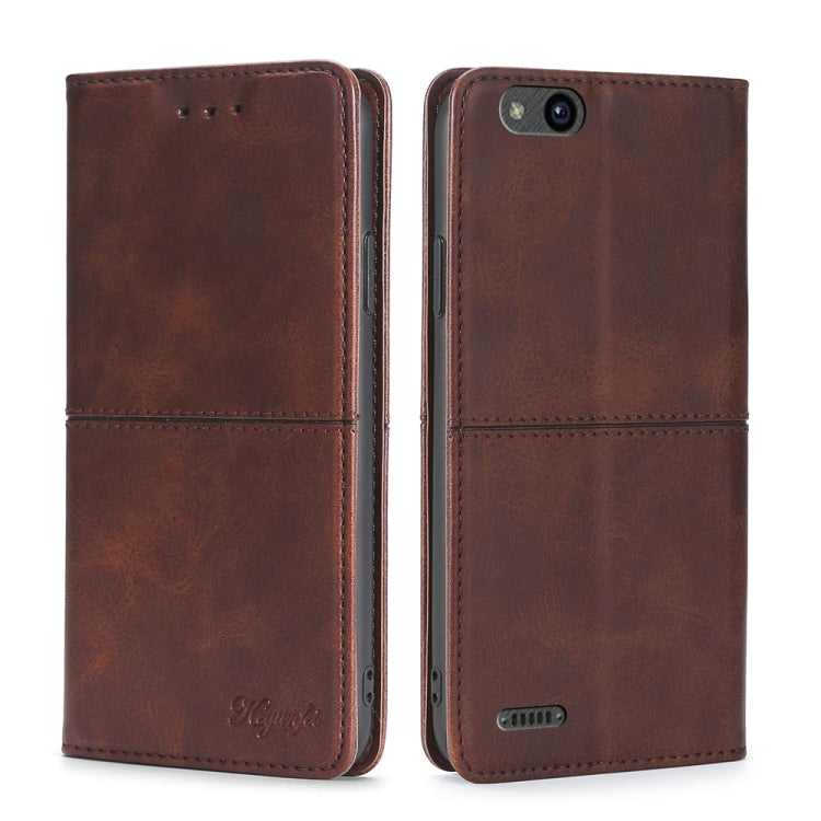 For ZTE Tempo X/Vantage/Z839/N9137 Cow Texture Magnetic Horizontal Flip Leather Phone Case