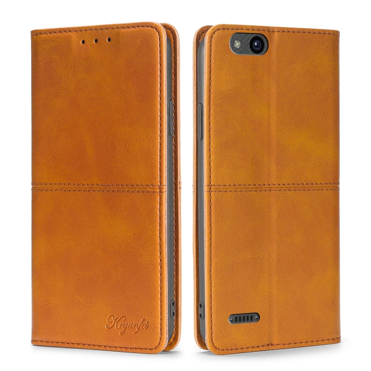 For ZTE Tempo X/Vantage/Z839/N9137 Cow Texture Magnetic Horizontal Flip Leather Phone Case