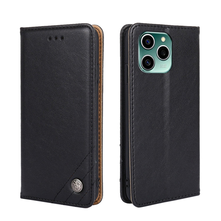 For Honor 60 SE Non-Magnetic Retro Texture Leather Phone Case