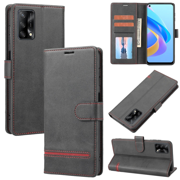 For OPPO A95 4G / A74 4G / F19 Classic Wallet Flip Leather Phone Case