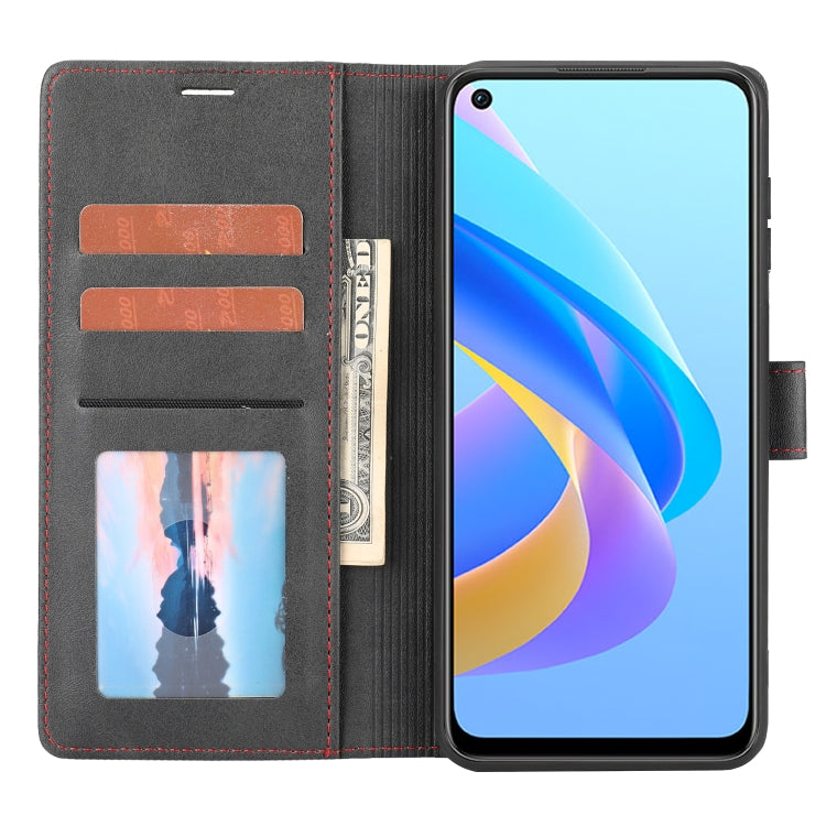 For OPPO A95 4G / A74 4G / F19 Classic Wallet Flip Leather Phone Case