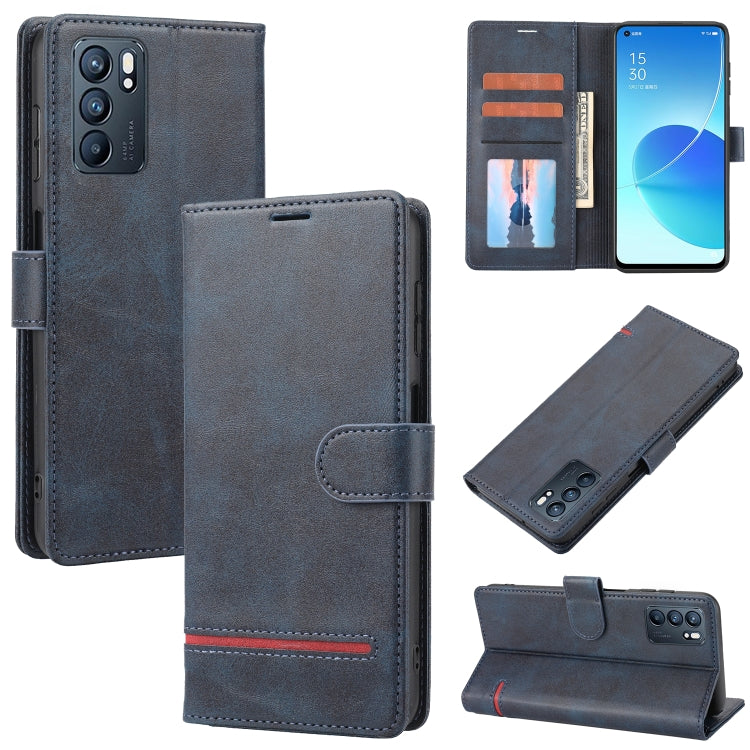 For OPPO Reno6 5G Classic Wallet Flip Leather Phone Case