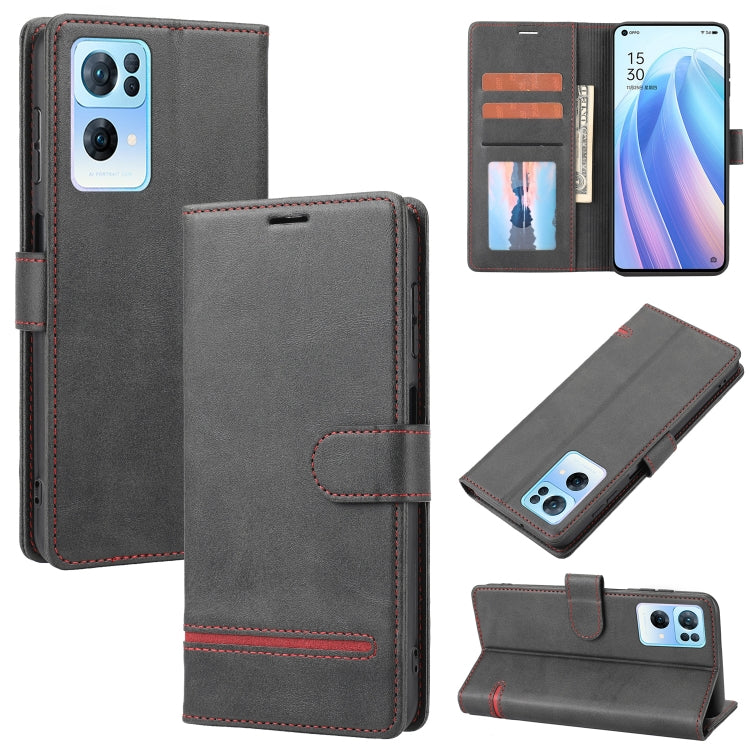 For OPPO Reno7 Pro Classic Wallet Flip Leather Phone Case