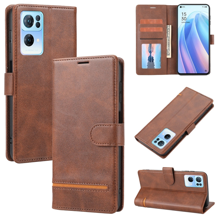 For OPPO Reno7 Pro Classic Wallet Flip Leather Phone Case