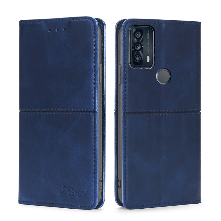 For TCL 20B/6159K Cow Texture Magnetic Horizontal Flip Leather Phone Case