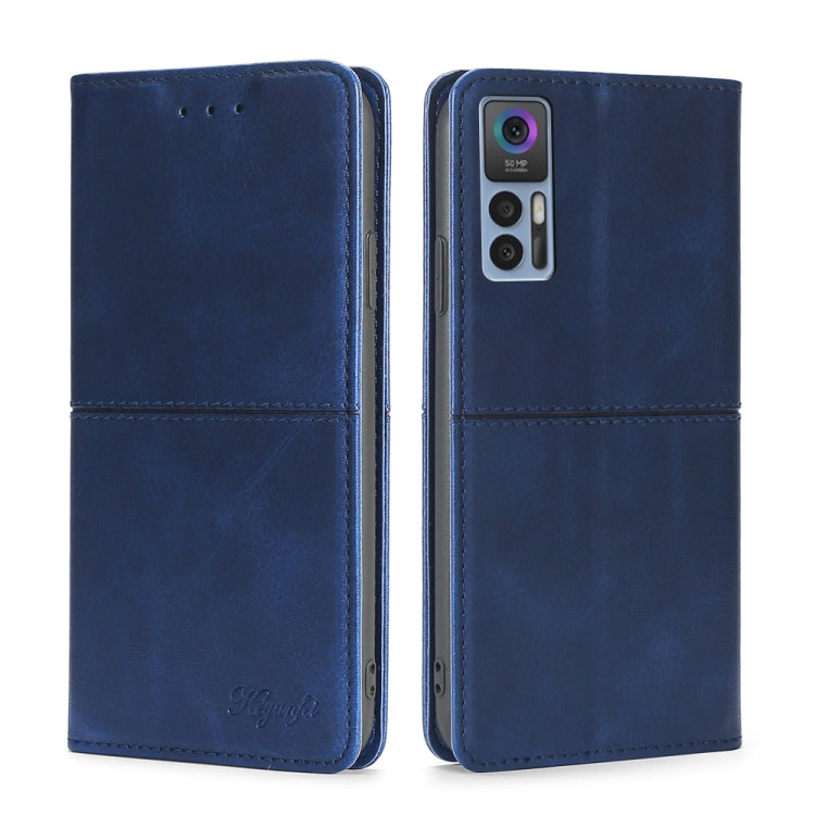 For TCL 30 5G/30+ 5G Cow Texture Magnetic Horizontal Flip Leather Phone Case