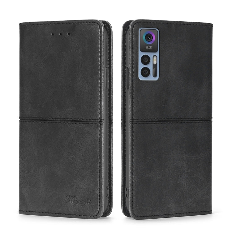 For TCL 30 5G/30+ 5G Cow Texture Magnetic Horizontal Flip Leather Phone Case
