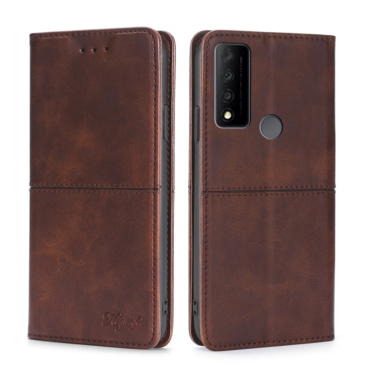 For TCL 30 V 5G/T781S Cow Texture Magnetic Horizontal Flip Leather Phone Case