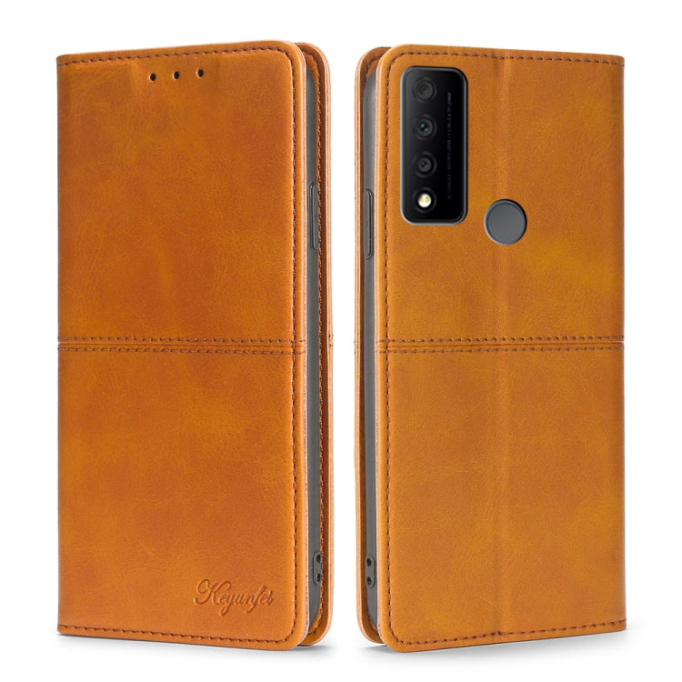 For TCL 30 V 5G/T781S Cow Texture Magnetic Horizontal Flip Leather Phone Case
