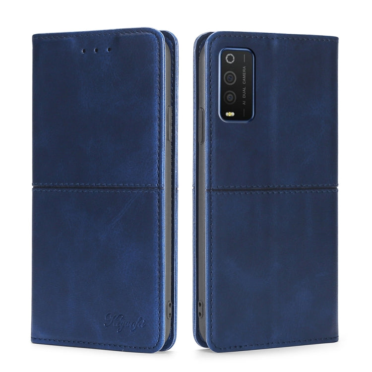 For TCL 205 Cow Texture Magnetic Horizontal Flip Leather Phone Case
