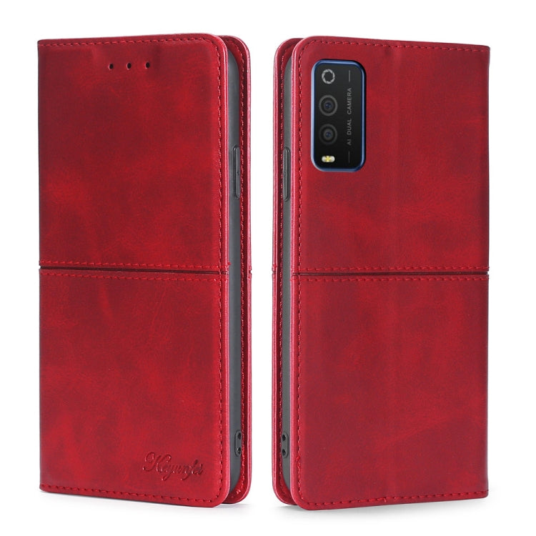 For TCL 205 Cow Texture Magnetic Horizontal Flip Leather Phone Case