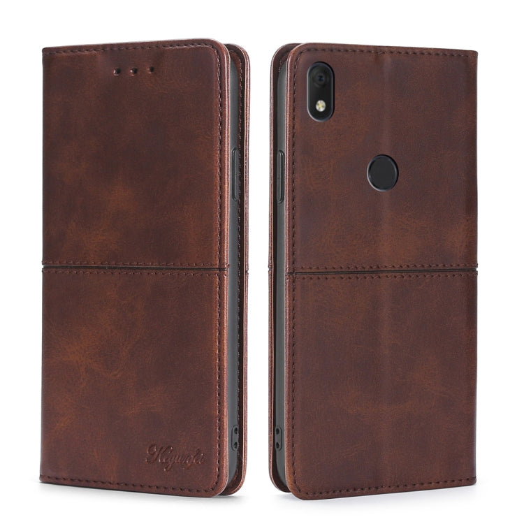 For Alcatel  Axel/Lumos Cow Texture Magnetic Horizontal Flip Leather Phone Case