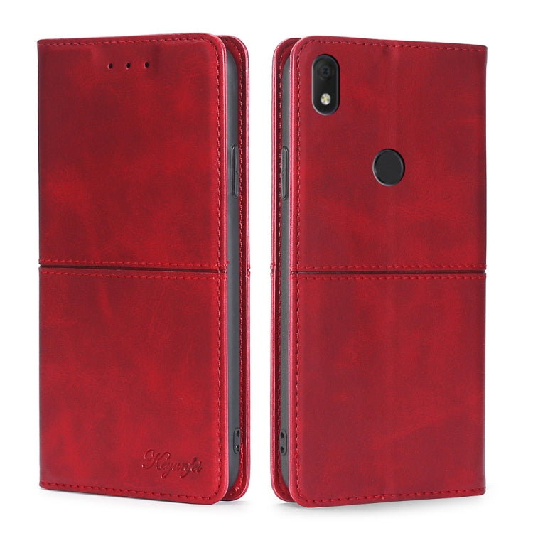 For Alcatel  Axel/Lumos Cow Texture Magnetic Horizontal Flip Leather Phone Case