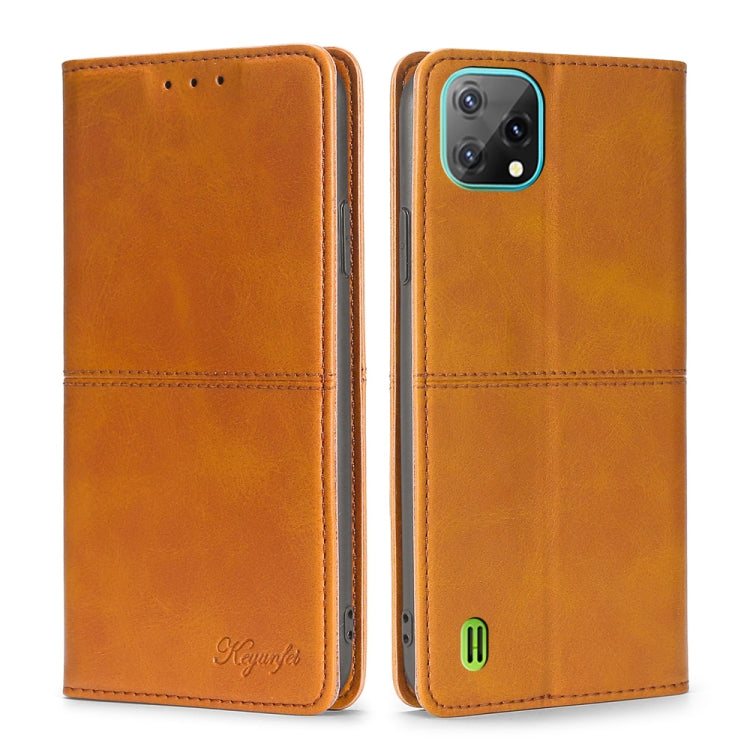 For Blackview A55 Cow Texture Magnetic Horizontal Flip Leather Phone Case