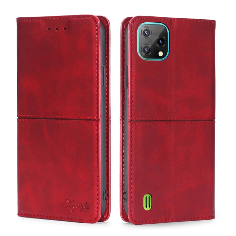 For Blackview A55 Cow Texture Magnetic Horizontal Flip Leather Phone Case