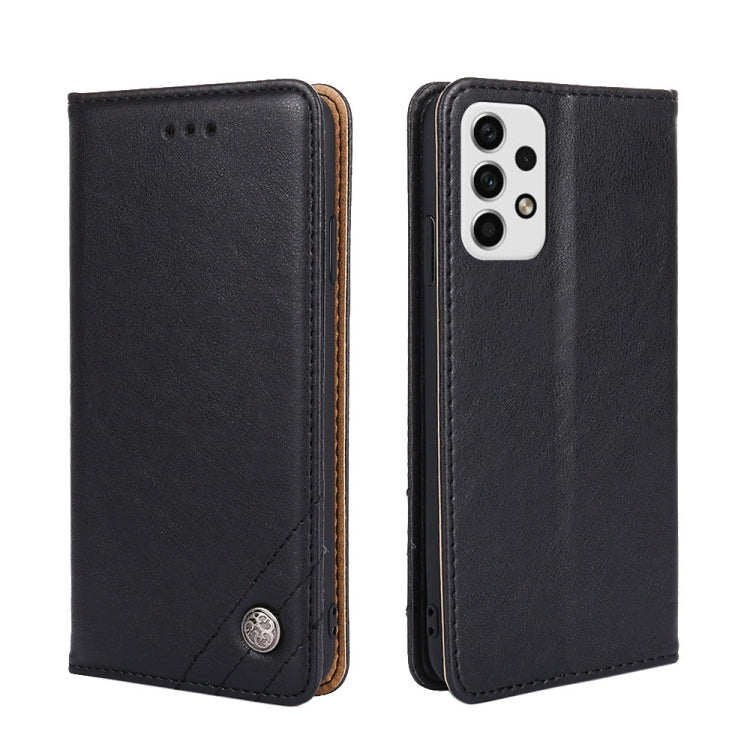 For Samsung Galaxy A23 5G Non-Magnetic Retro Texture Leather Phone Case