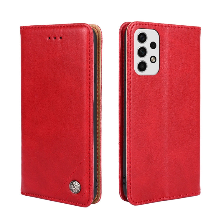 For Samsung Galaxy A23 5G Non-Magnetic Retro Texture Leather Phone Case