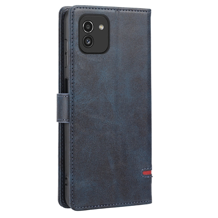 For Samsung Galaxy A03 166mm Classic Wallet Flip Leather Phone Case
