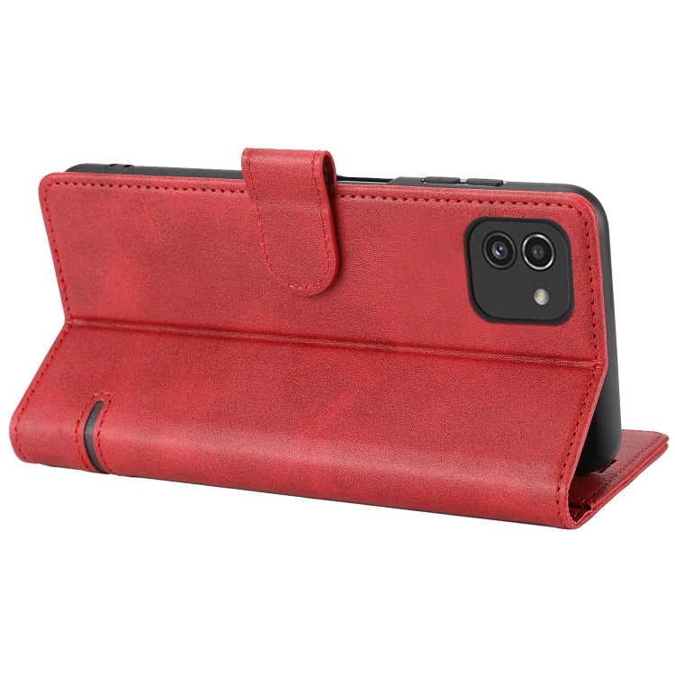 For Samsung Galaxy A03 166mm Classic Wallet Flip Leather Phone Case