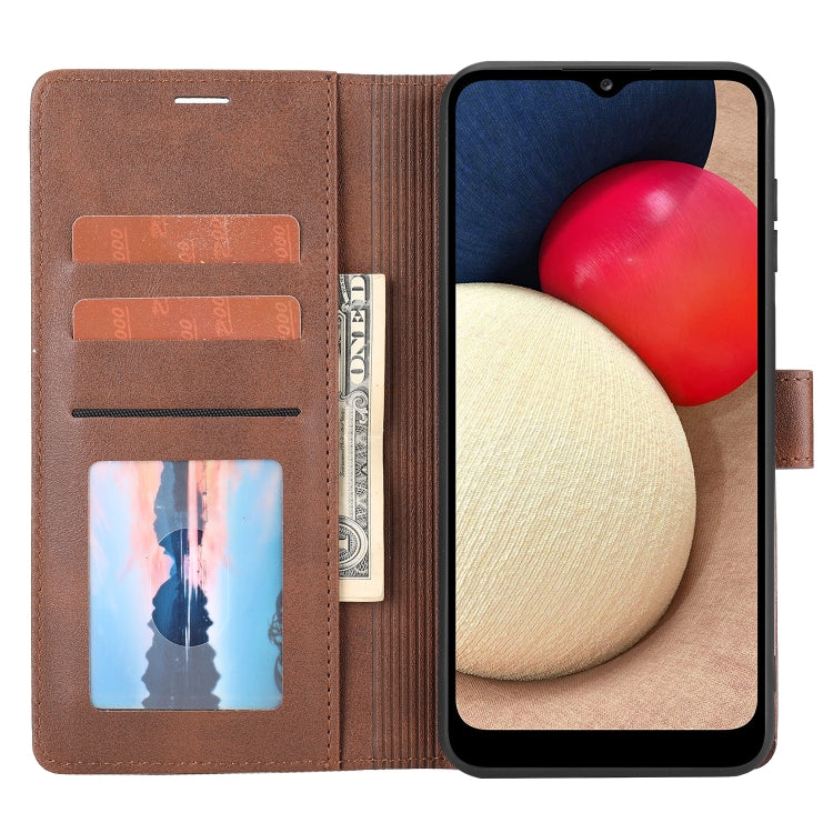 For Samsung Galaxy A03 166mm Classic Wallet Flip Leather Phone Case