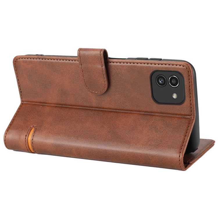 For Samsung Galaxy A03 166mm Classic Wallet Flip Leather Phone Case