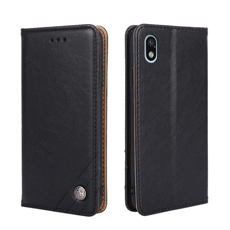 For Sony Xperia Ace III Non-Magnetic Retro Texture Leather Phone Case