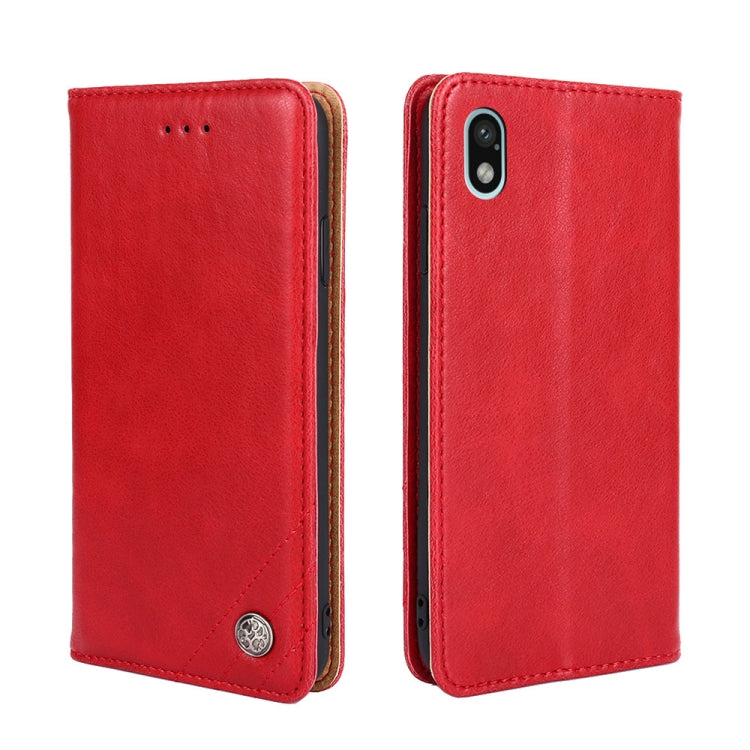 For Sony Xperia Ace III Non-Magnetic Retro Texture Leather Phone Case