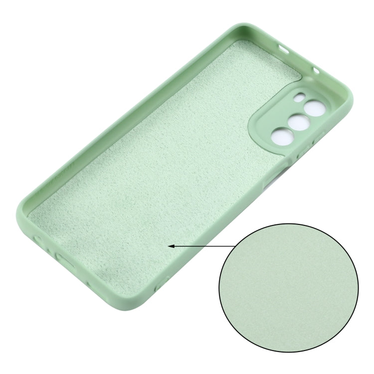 For Motorola Moto G52 4G/G82 Pure Color Liquid Silicone Shockproof Phone Case