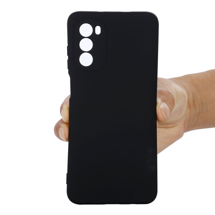 For Motorola Moto G52 4G/G82 Pure Color Liquid Silicone Shockproof Phone Case
