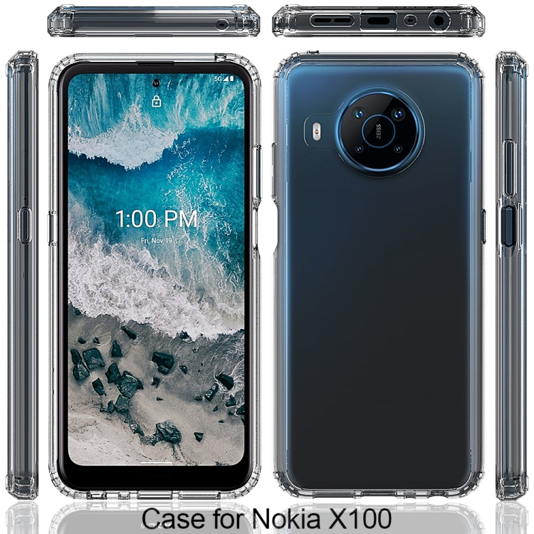 For Nokia X100 Scratchproof TPU + Acrylic Protective Case(Transparent)