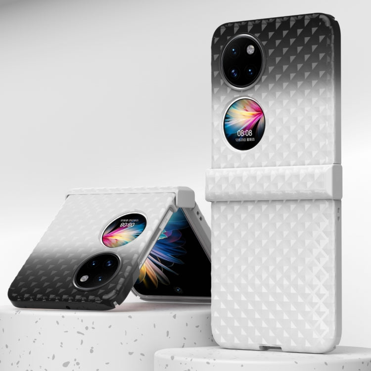 For Huawei P50 Pocket Rainbow Gradient Hinge Shockproof Phone Case
