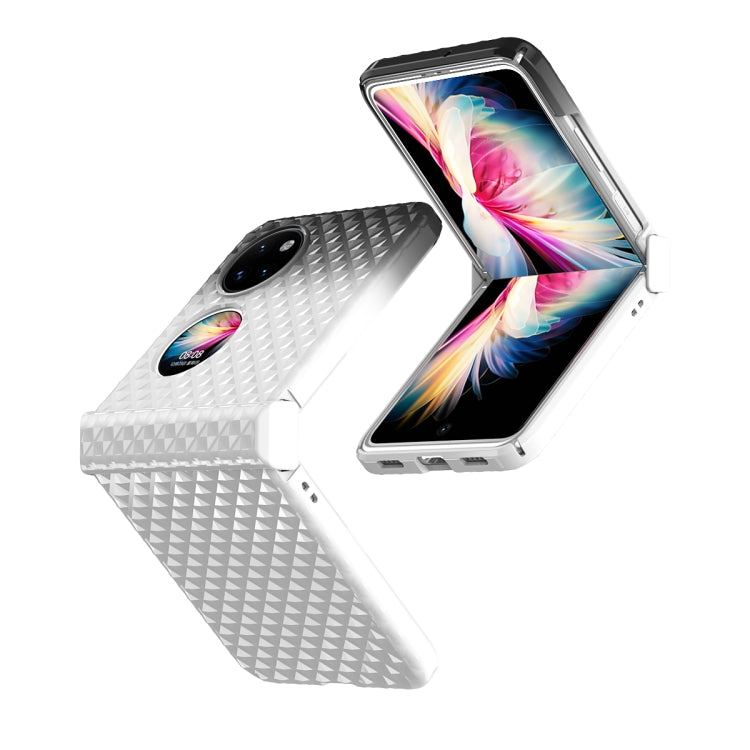 For Huawei P50 Pocket Rainbow Gradient Hinge Shockproof Phone Case