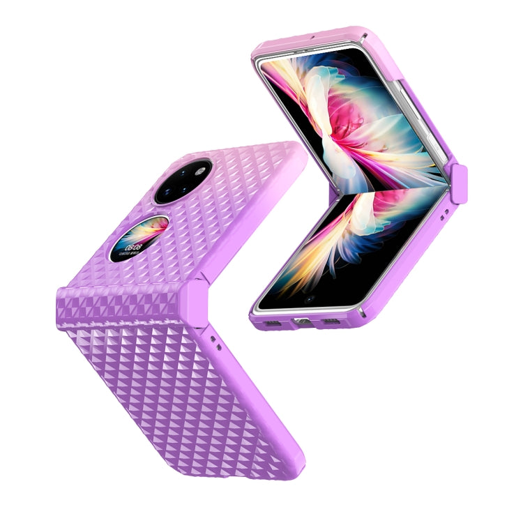 For Huawei P50 Pocket Rainbow Gradient Hinge Shockproof Phone Case