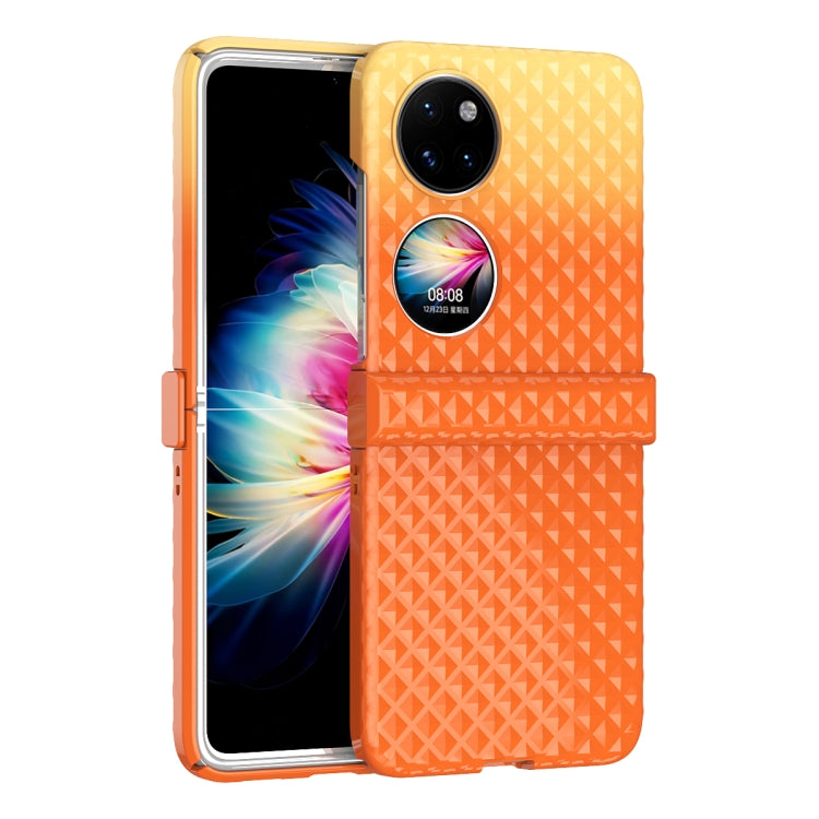 For Huawei P50 Pocket Rainbow Gradient Hinge Shockproof Phone Case