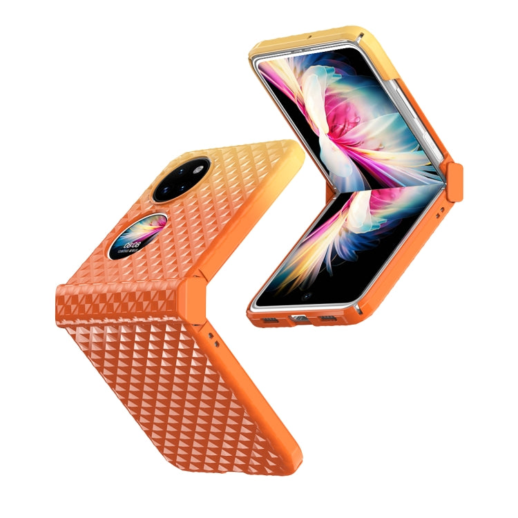 For Huawei P50 Pocket Rainbow Gradient Hinge Shockproof Phone Case