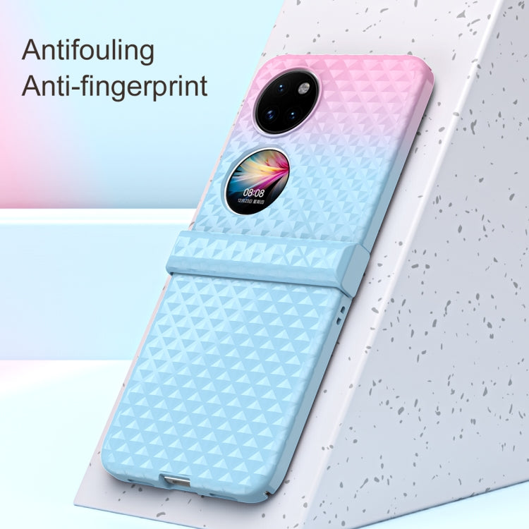 For Huawei P50 Pocket Rainbow Gradient Hinge Shockproof Phone Case