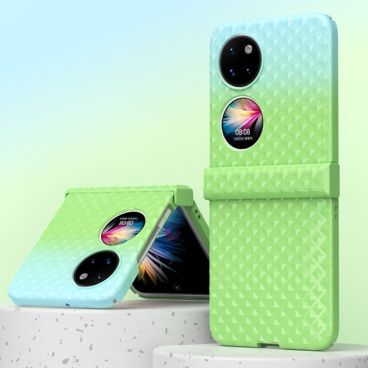 For Huawei P50 Pocket Rainbow Gradient Hinge Shockproof Phone Case