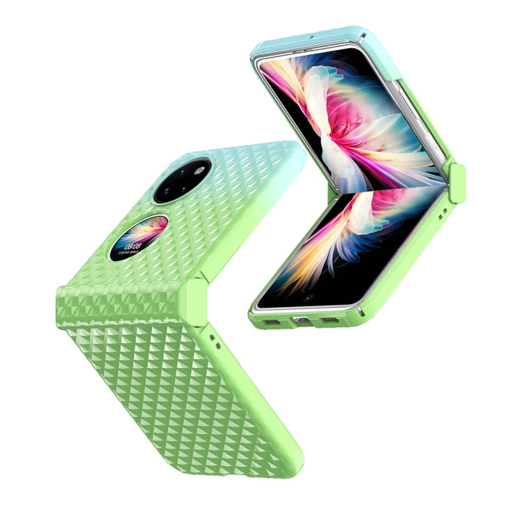 For Huawei P50 Pocket Rainbow Gradient Hinge Shockproof Phone Case